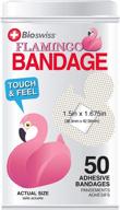 🦩 collectible tin of bioswiss novelty bandages - self-adhesive funny first aid bandages, gag gift (flamingos) логотип