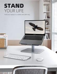 img 1 attached to Lamicall Adjustable Laptop Stand: Multi-Angle Ventilated Notebook 🖥️ Holder for MacBook Air, Dell XPS & More - Gray