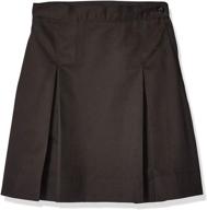 adorable classroom uniforms little girls kick pleat skirt: perfect blend of style and comfort logo