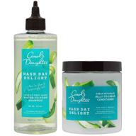 🌿 clarifying shampoo and conditioner set - carol's daughter wash day delight, sulfate free, with aloe - ideal for curly, natural hair - includes 2 full size products ($22 value) logo