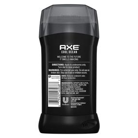 img 3 attached to AXE Aluminum-Free Deodorant for Men With Essential Oils - Cool Ocean Scent | 48 Hour Protection | 3 oz, Pack of 4