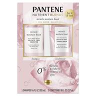 🌹 дуэт pantene nutrient blends шампунь и кондиционер с экстрактом розы - увлажняющая формула для сухих волос, без сульфатов. логотип