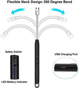 img 2 attached to Lighter，Electric Rechargeable Flameless Flexible Fireworks