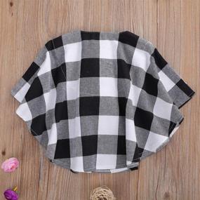 img 1 attached to 👚 Sophisticated Style for Toddlers: Button Buffalo Sleeve Flannel Girls' Clothing