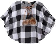 👚 sophisticated style for toddlers: button buffalo sleeve flannel girls' clothing logo