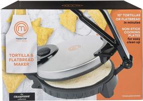 img 3 attached to 🌮 MasterChef Electric Tortilla Maker: Effortlessly Whip Up Homemade Flatbread, Pitas, and Tortillas with this Heavy Duty, Non-stick Cooker - No Hassle Compared to a Tortilla Press