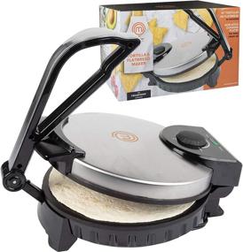 img 4 attached to 🌮 MasterChef Electric Tortilla Maker: Effortlessly Whip Up Homemade Flatbread, Pitas, and Tortillas with this Heavy Duty, Non-stick Cooker - No Hassle Compared to a Tortilla Press