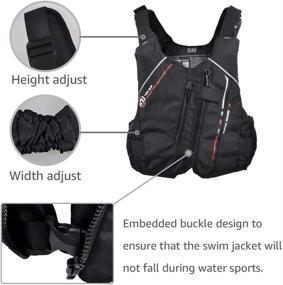 img 2 attached to Jacket Floation Swimsuit Swimwear Adjustable