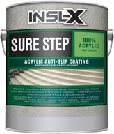 🎨 buy insl-x su031009a-01 sure step acrylic anti-slip coating paint – 1 gallon, light gray логотип