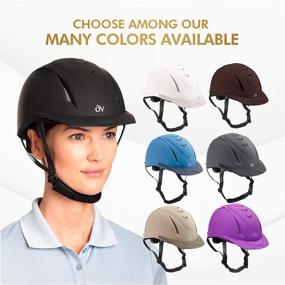 img 2 attached to 👒 Ovation Schooler Deluxe Riding Helmet with RWR No Knot Hairnet & Ovation Dust Bag - Unisex