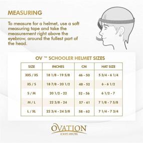 img 1 attached to 👒 Ovation Schooler Deluxe Riding Helmet with RWR No Knot Hairnet & Ovation Dust Bag - Unisex