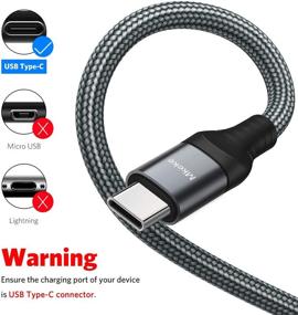 img 1 attached to Кабель Mkeke USB-A к USB-C - 3-пакет быстрой зарядки для Samsung Galaxy S20 Plus S10 S9 S8, Note 10 9 8, Z Flip, Switch.