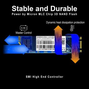 img 2 attached to 💾 INDMEM DM80 512GB M.2 SSD: High-Performance SATA III Internal Flash Solid State Drive