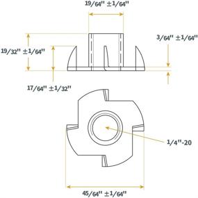 img 2 attached to POWERTEC QTN1102 Pronged 4 Inch 20 16 Inch