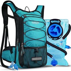 img 4 attached to 🎒 Lunidry Insulated Hydration Pack Backpack: 3L BPA-Free Water Bladder, Leak-Proof & Cool for 5 Hours. Ideal for Hiking, Running, Cycling, Hunting & Climbing