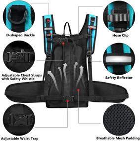 img 1 attached to 🎒 Lunidry Insulated Hydration Pack Backpack: 3L BPA-Free Water Bladder, Leak-Proof & Cool for 5 Hours. Ideal for Hiking, Running, Cycling, Hunting & Climbing