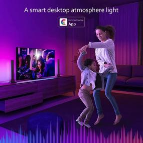 img 1 attached to 🌈 Enhance Your Environment with HEYPORK RGBIC Smart Light Bars: Scene Modes, Music Modes & Bluetooth Connectivity for TV, Movies, PC and Room Decoration