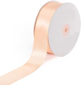 img 1 attached to 1.5-Inch by 50 Yard Solid Satin Ribbon in Light Peach – Creative Ideas