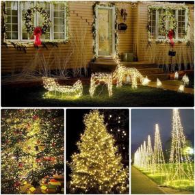 img 1 attached to 🌟 BOLWEO 2 Pack Solar Powered String Lights - 16.4Ft 50LED Waterproof Fairy Lights for Indoor/Outdoor Decoration - Ideal for Christmas, Halloween, Diwali & Home Garden - Warm White