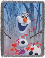 disneys frozen leaves tapestry blanket logo