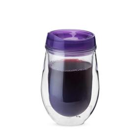 img 3 attached to True 7429 Traveler Double Walled Wine Tumbler In Purple (Single Pack)