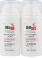 sebamed moisturizing face cream for sensitive skin - 2-pack (3.4 🌿 fl oz / 100ml) with pump, vitamin e, ph 5.5, dermatologist recommended logo