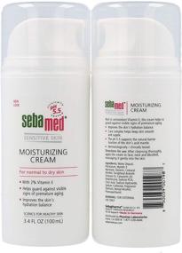 img 3 attached to Sebamed Moisturizing Face Cream for Sensitive Skin - 2-Pack (3.4 🌿 fl oz / 100ml) with Pump, Vitamin E, pH 5.5, Dermatologist Recommended