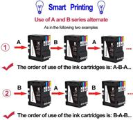 🖨️ b-series sublimation ink cartridge 4-pack for sawgrass virtuoso sg500 sg1000 printer - 1 black, 1 cyan, 1 magenta, 1 yellow: high compatibility & quality logo