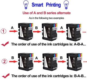 img 3 attached to 🖨️ B-Series Sublimation Ink Cartridge 4-Pack for Sawgrass Virtuoso SG500 SG1000 Printer - 1 Black, 1 Cyan, 1 Magenta, 1 Yellow: High Compatibility & Quality