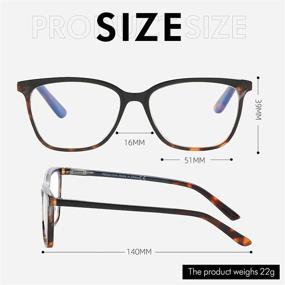 img 2 attached to ZENOTTIC Stylish Leopard Anti Blue Light Glasses: Block Eyestrain, Protect Women's Eyes