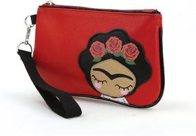 img 1 attached to Sleepyville Critters Frida Wristlet Vinyl