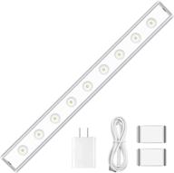 ✨ ultra-thin led under cabinet lighting kit, warm white 3000k-5w 300lm, bright light bar for cabinets, wardrobes, closets, bedrooms, kitchens, hallways логотип