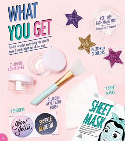 img 1 attached to 💫 Klutz DIY Glitter Face Masks: Create Your Own Sparkling Facial Treatments