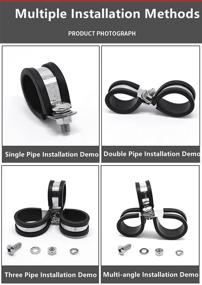 img 1 attached to 🔧 Solarson 20 Pack: Stainless Steel Cable Clamp for Tube and Wire Cord Installation