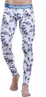 👖 arciton men's low rise thermal leggings long johns pant logo