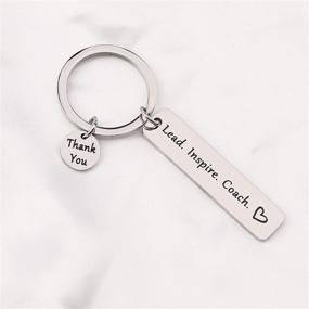 img 3 attached to FEELMEM Keychain Football Baseball Volleyball Men's Accessories