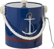 authentic handmade usa navy anchor ice bucket - nautical collection логотип