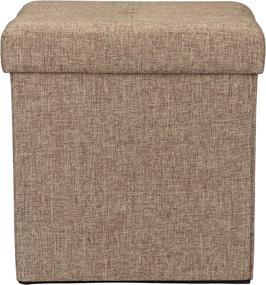 img 3 attached to Simplify F 0636 NATURAL Storage Ottoman Beige Furniture for Accent Furniture