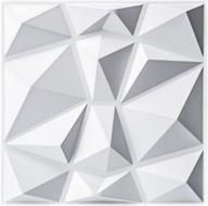 💎 art3d diamond design decorative 3d wall panels - 12"x12" in matt white (33 pack) логотип