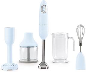 img 4 attached to 🌸 Stunning Smeg HBF02PBUS Hand Blender: One-Size Pastel Blue Beauty