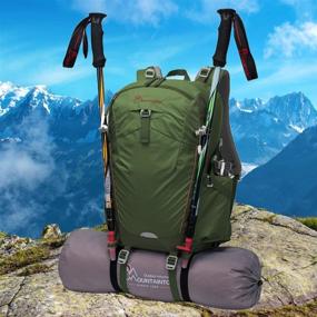 img 2 attached to 🎒 ArmyGreen 35L MOUNTAINTOP Unisex Hiking Backpack