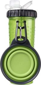 img 2 attached to 🐶 Dexas Popware for Pets: Dual Chambered Hydration Bottle & Snack Container with Collapsible Cup - Convenient and Compact Solution for On-the-Go Pet Hydration and Snacking