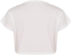 img 1 attached to Loxdonz Girls Basic Sleeve T Shirt Sports & Fitness in Other Sports