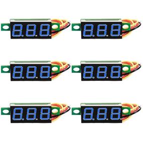 img 4 attached to DaFuRui 6Pcs（BLUE）Mini Digital Voltmeter Three Line Measuring & Layout Tools