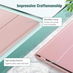 img 2 attached to Stylish Rose Gold Fintie Case for Alcatel Joy Tab 2 8-inch Tablet - Protective Stand Cover for T-Mobile Model 9032Z - 2020 Release