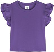 👕 a&amp;j design toddler girl heavyweight ruffle t-shirts logo