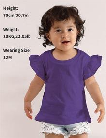 img 3 attached to 👕 A&amp;J DESIGN Toddler Girl Heavyweight Ruffle T-Shirts