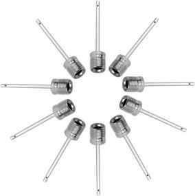 img 4 attached to Mobi Lock 10-Pack Stainless Steel Ball Pump Needles - The Perfect Tool for Inflating Footballs, Basketballs, Soccer Balls, Volleyballs, Netballs, Handballs, Waterpolo Balls, and More Sporting Equipment