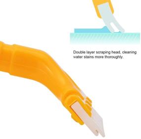 img 1 attached to 🧼 Silicone Blade Vinyl Wrap Squeegee for Car Windshield, Window, and Glass Cleaning - Anti-Slip Handle + Household Shower Squeegee Tool for Bathroom Mirror, Tiles - Water Wiper Scraper