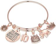 🐘 elephant charm bracelets - ideal birthday gifts for women and girls, ages 5-80, perfect for friends, moms, daughters, granddaughters, nieces, and grandmas logo